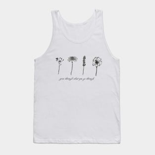 Spring flower sketch design Tank Top